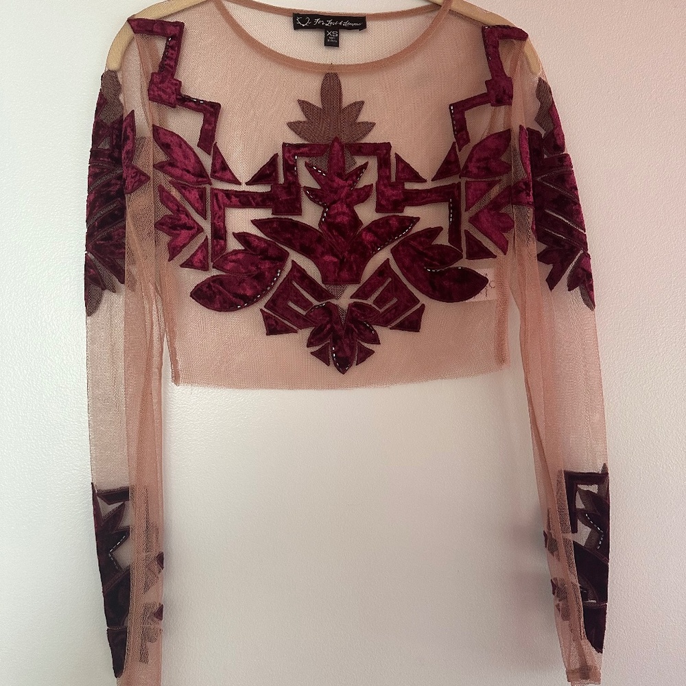 For Love and Lemons crop top